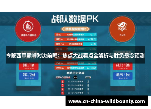 今晚西甲巅峰对决前瞻：焦点大战看点全解析与胜负悬念预测